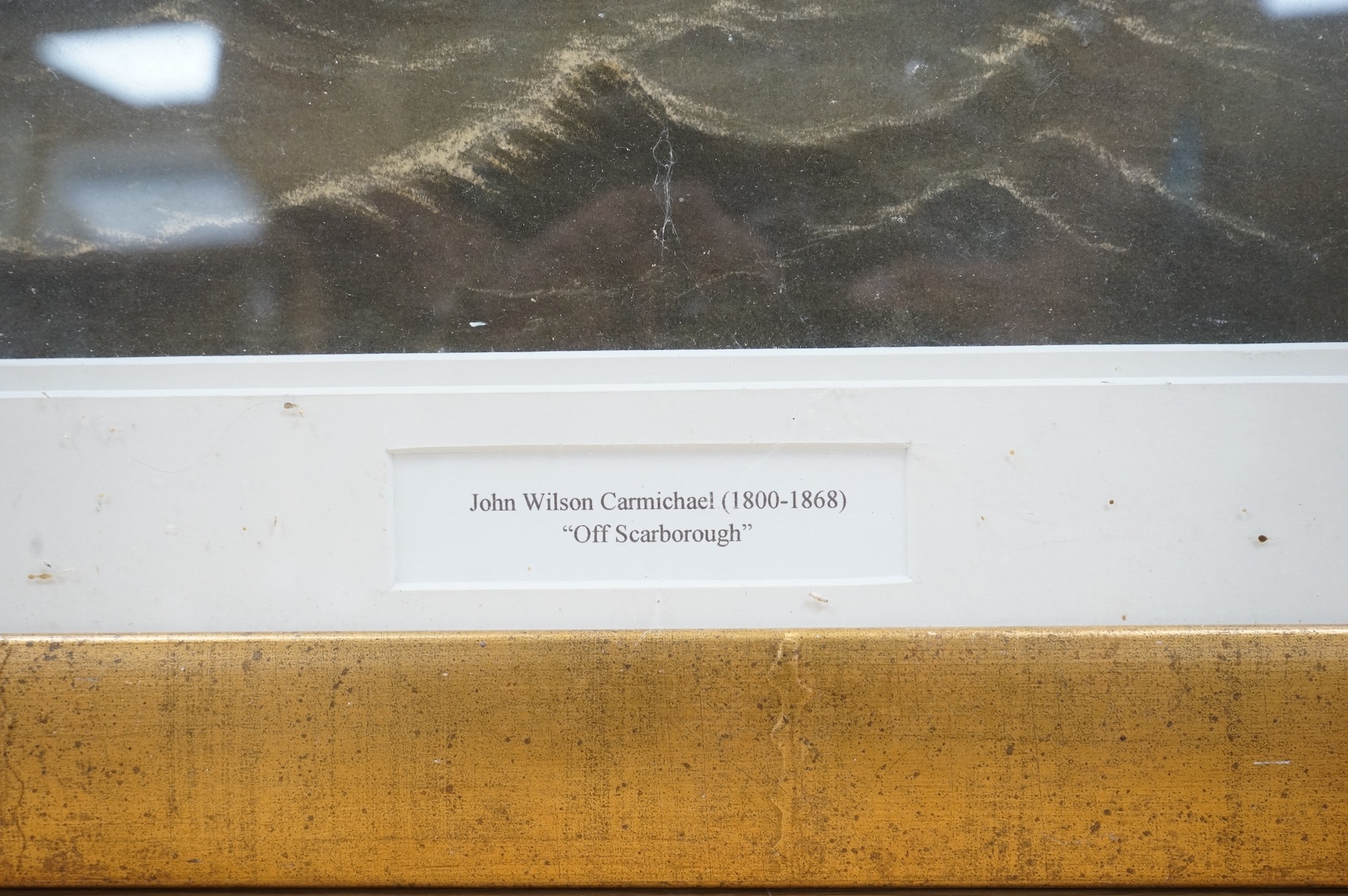 Attributed to John Wilson Carmichael, Off Scarborough, watercolour, 44 x 62cm